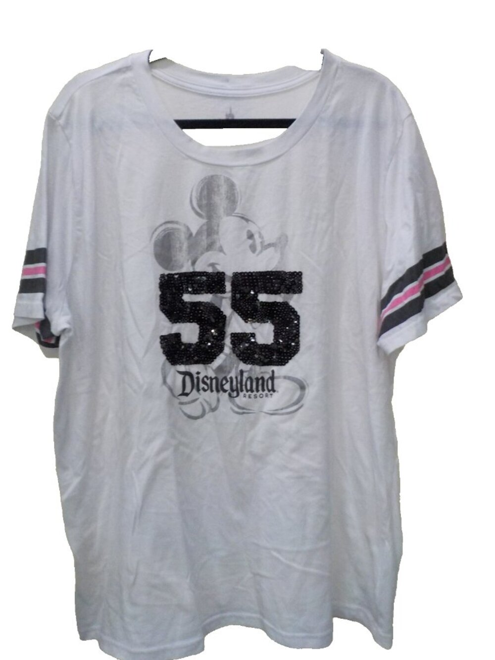 Disneyland 55th Anniversary White T-Shirt Mickey Mouse Disney Parks Resort 2X
